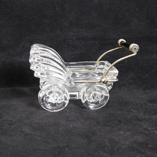 Crystal baby carriage - crystal, lead