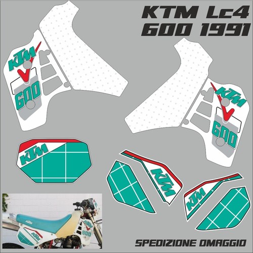 Ktm 600 lc4 1991 adesivi - ,