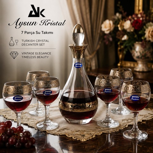 Vintage aysun kristal piece - kristal, 7-piece
